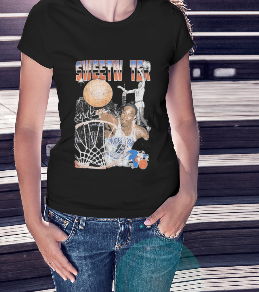 Mitchell And Ness Nathaniel Clifton Sweetwater New York Knicks NBA Pioneers Player T-Shirt