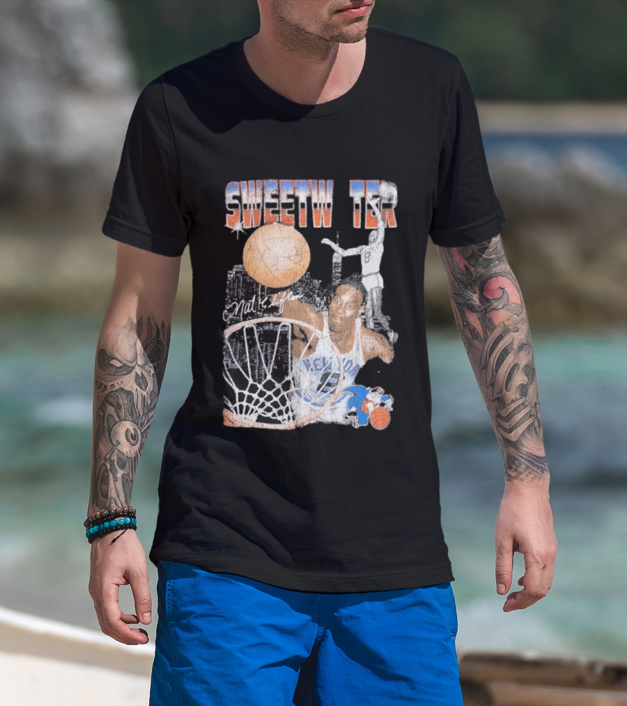 Mitchell And Ness Nathaniel Clifton Sweetwater New York Knicks NBA Pioneers Player T-Shirt