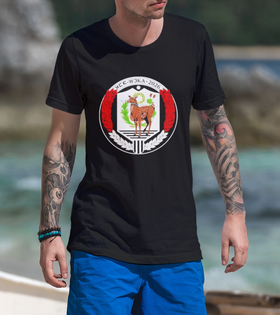 My Chemical Romance Peru Moat Deer 2026 Red Wreath T-Shirt