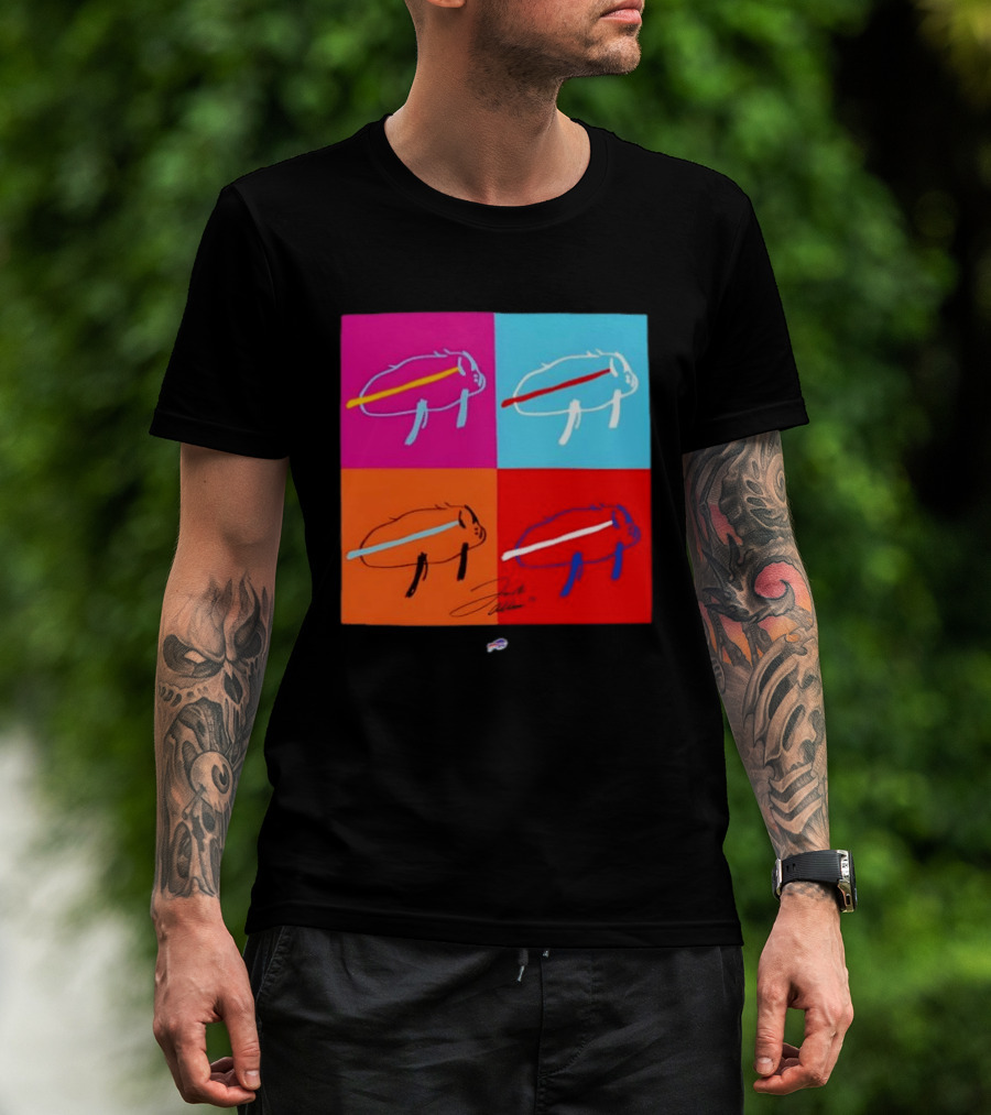 New Era Buffalo Bills Multi Color Billustration Pop T-Shirt