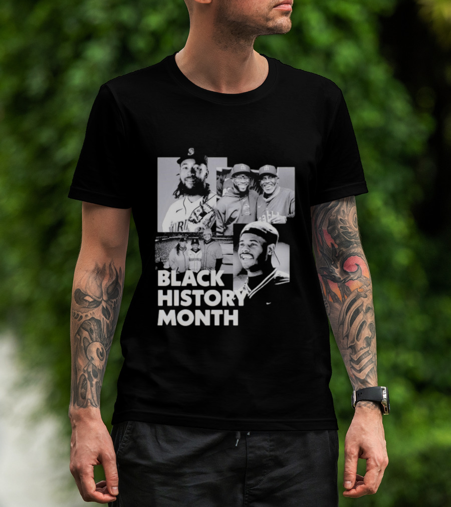 Seattle Mariners Ken Griffey Jr Black History Month Celebration T-Shirt