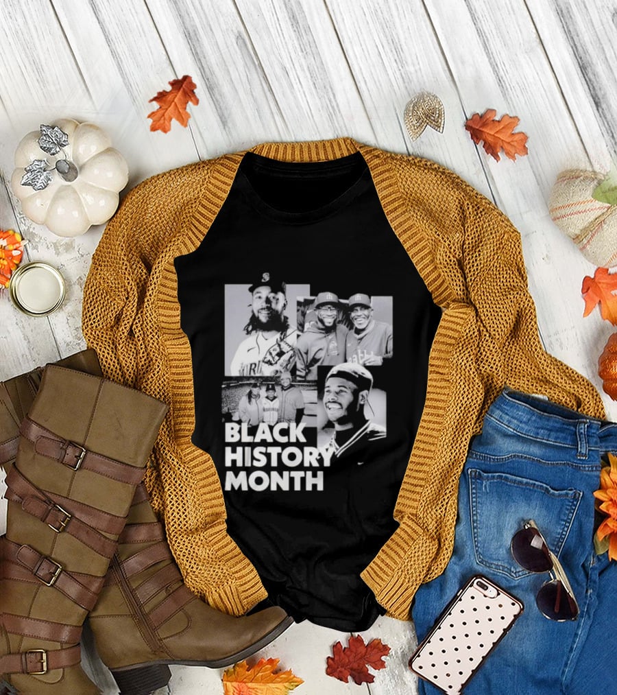 Seattle Mariners Ken Griffey Jr Black History Month Celebration T-Shirt