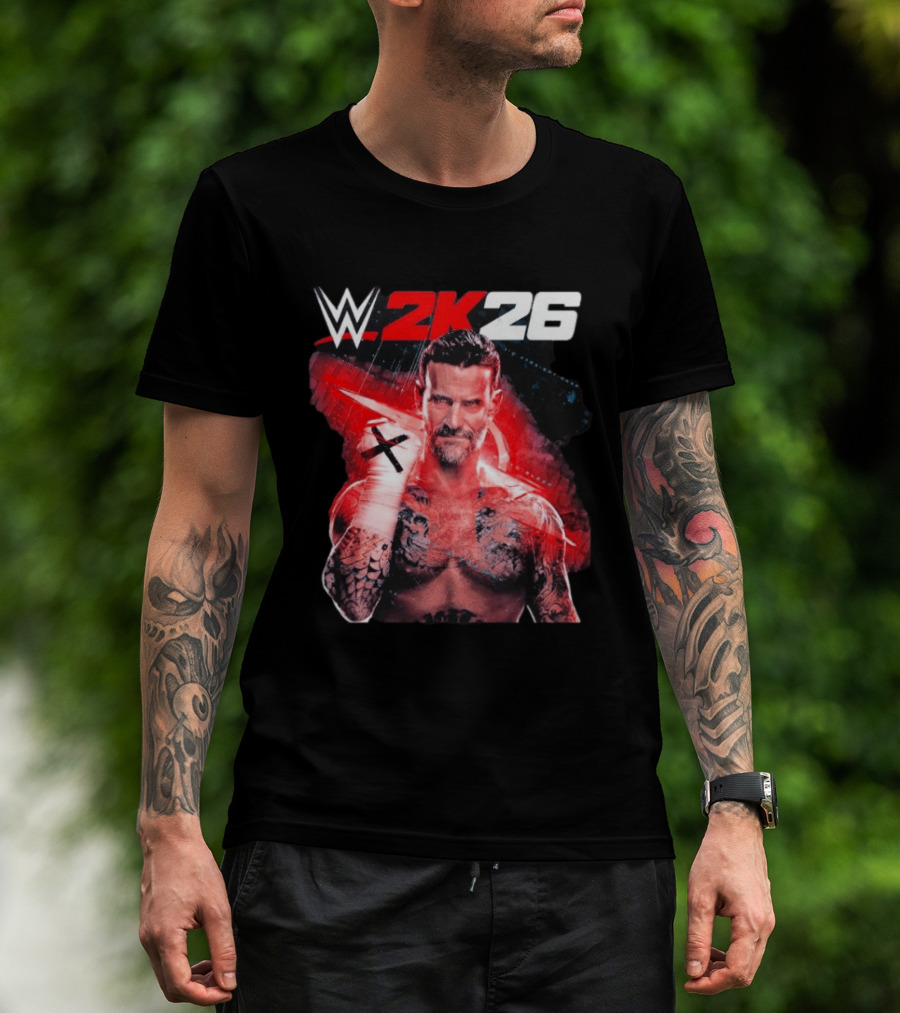 WWE 2K26 CM Punk Best In The World Cover Star Edition T-Shirt
