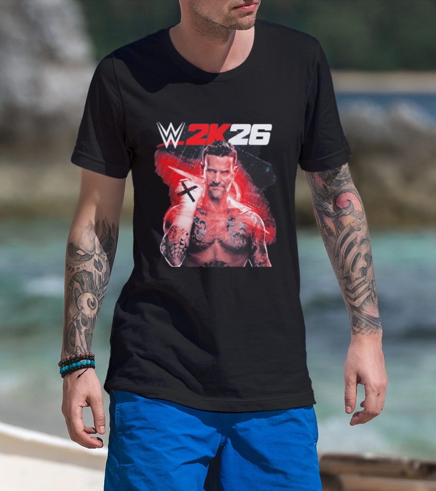 WWE 2K26 CM Punk Best In The World Cover Star Edition T-Shirt
