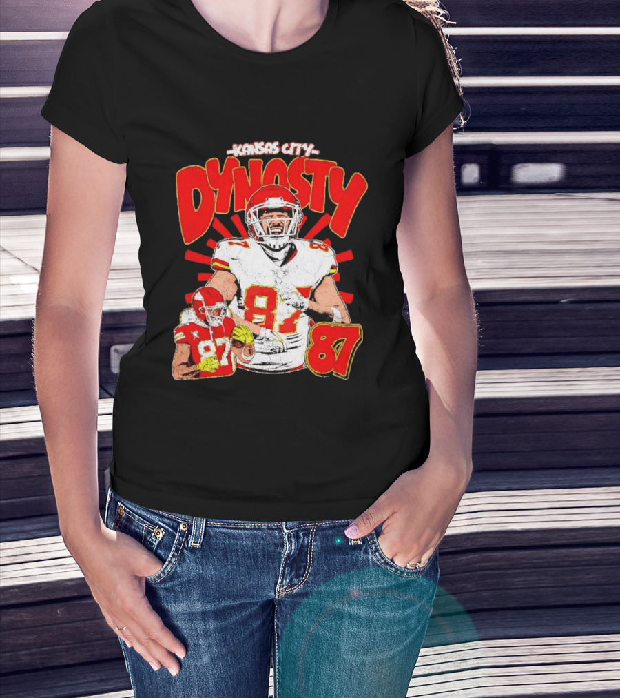 Kansas City Dynasty 87 Kelce Football Legacy T-Shirt