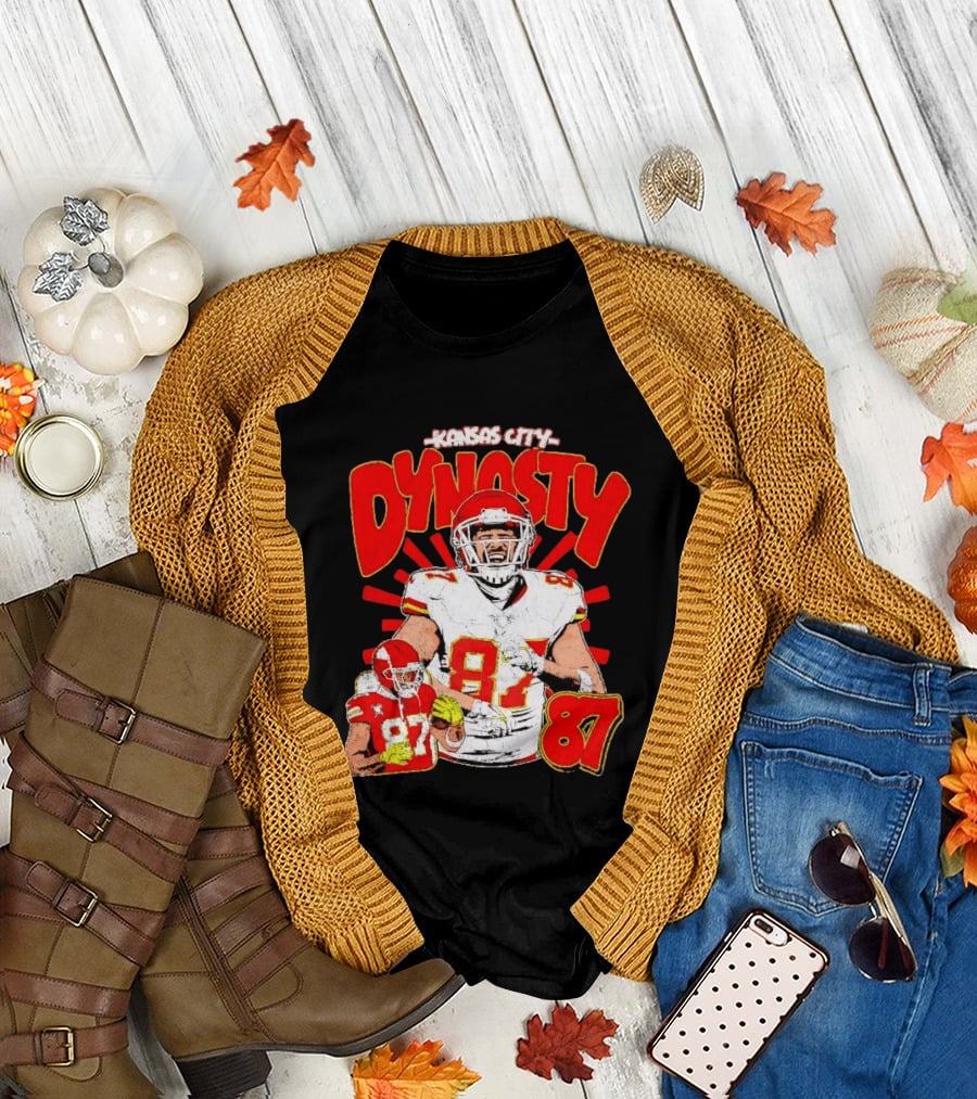 Kansas City Dynasty 87 Kelce Football Legacy T-Shirt