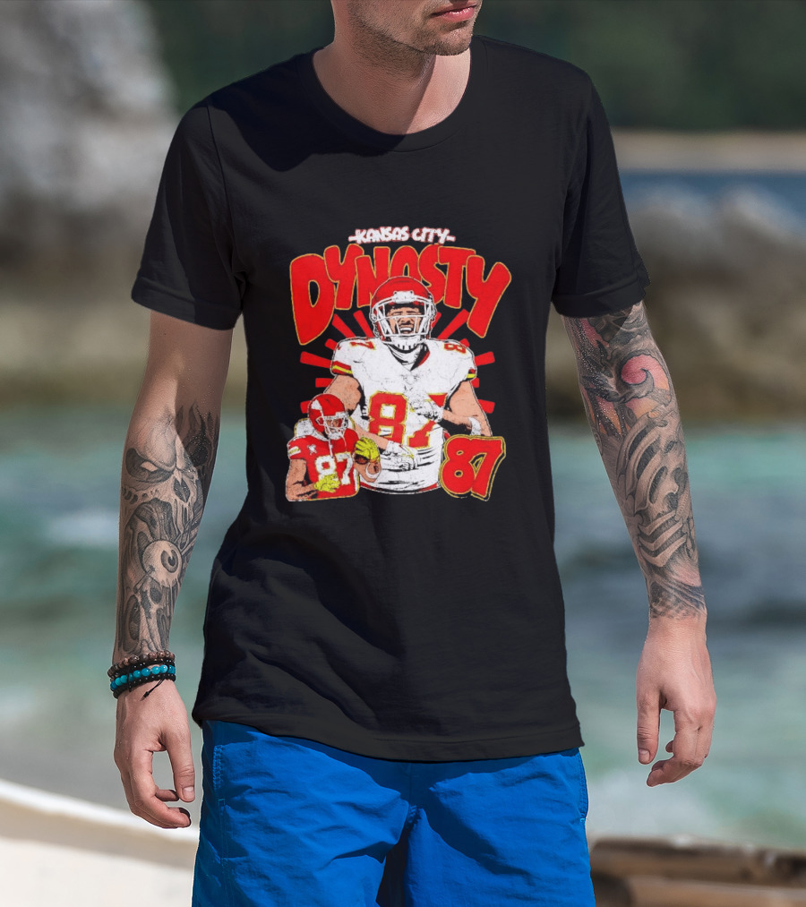 Kansas City Dynasty 87 Kelce Football Legacy T-Shirt