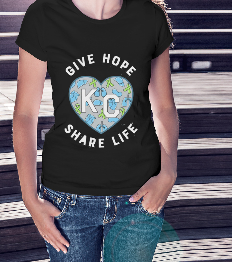 Midwest Transplant 2026 KC Heart Give Hope Share Life T-Shirt