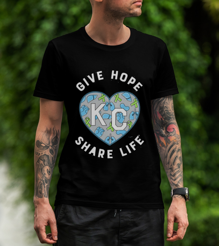 Midwest Transplant 2026 KC Heart Give Hope Share Life T-Shirt