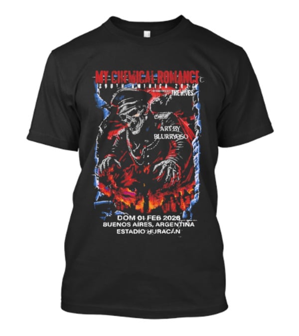 My Chemical Romance Buenos Aires Argentina February 2026 Buenos Aires Estadio Huracán T-Shirt