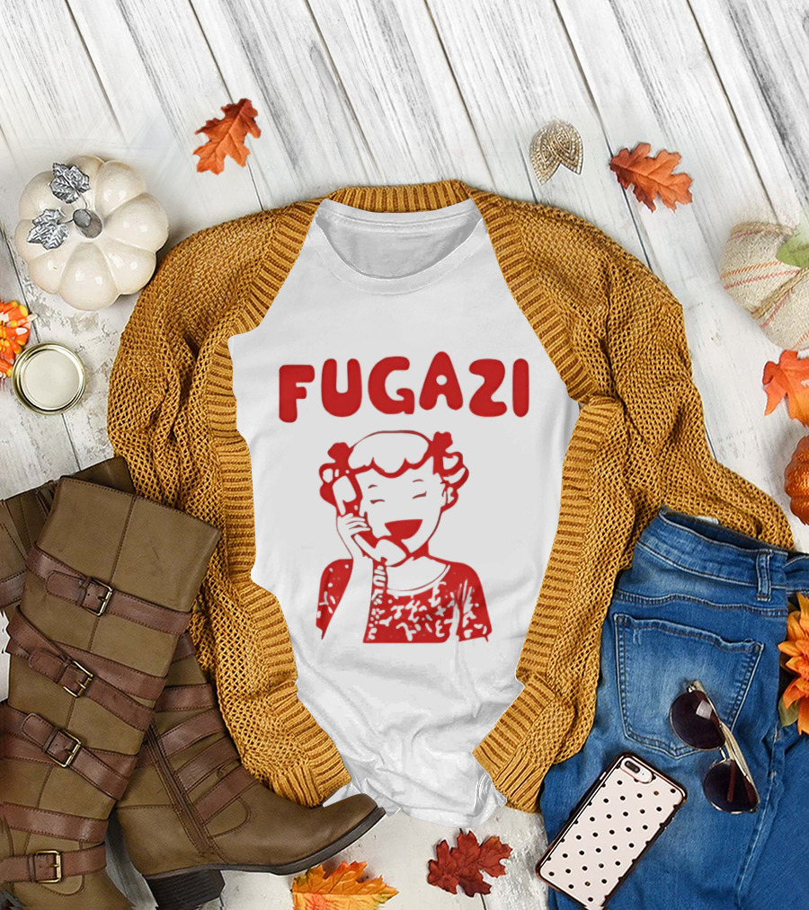 Fugazi Red Cartoon T-Shirt