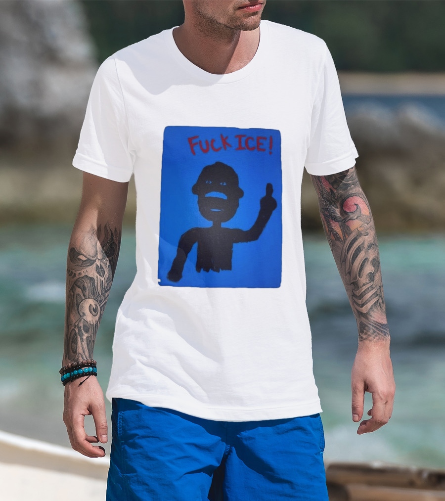 Kid Cudi Protest Message Blue T-Shirt
