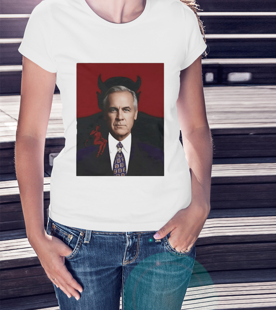 Mark Carney Devil Horns Red T-Shirt