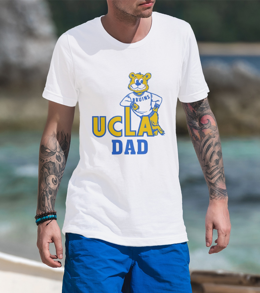 UCLA Dad Bruins Bear Mascot Official Mark Cuban T-Shirt