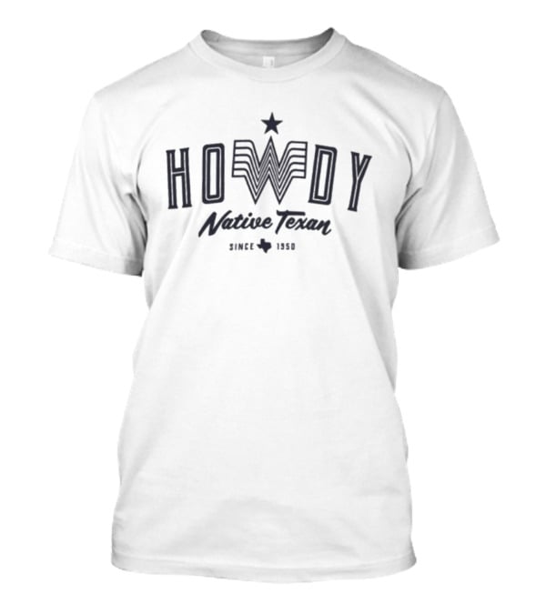 Howdy Native Texan Since 1836 Star Texas T-Shirt