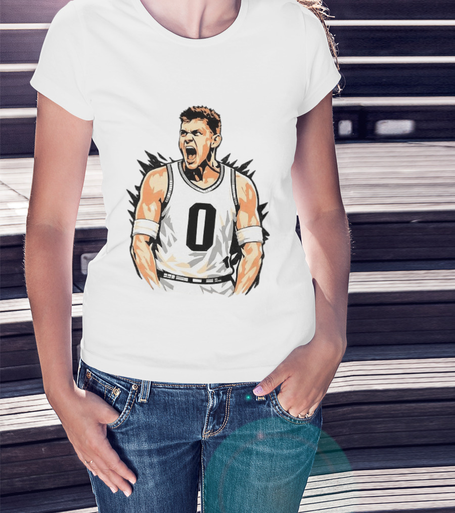 Jaxon Kohler Michigan State Spartans Basketball Big Face Number 0 T-Shirt