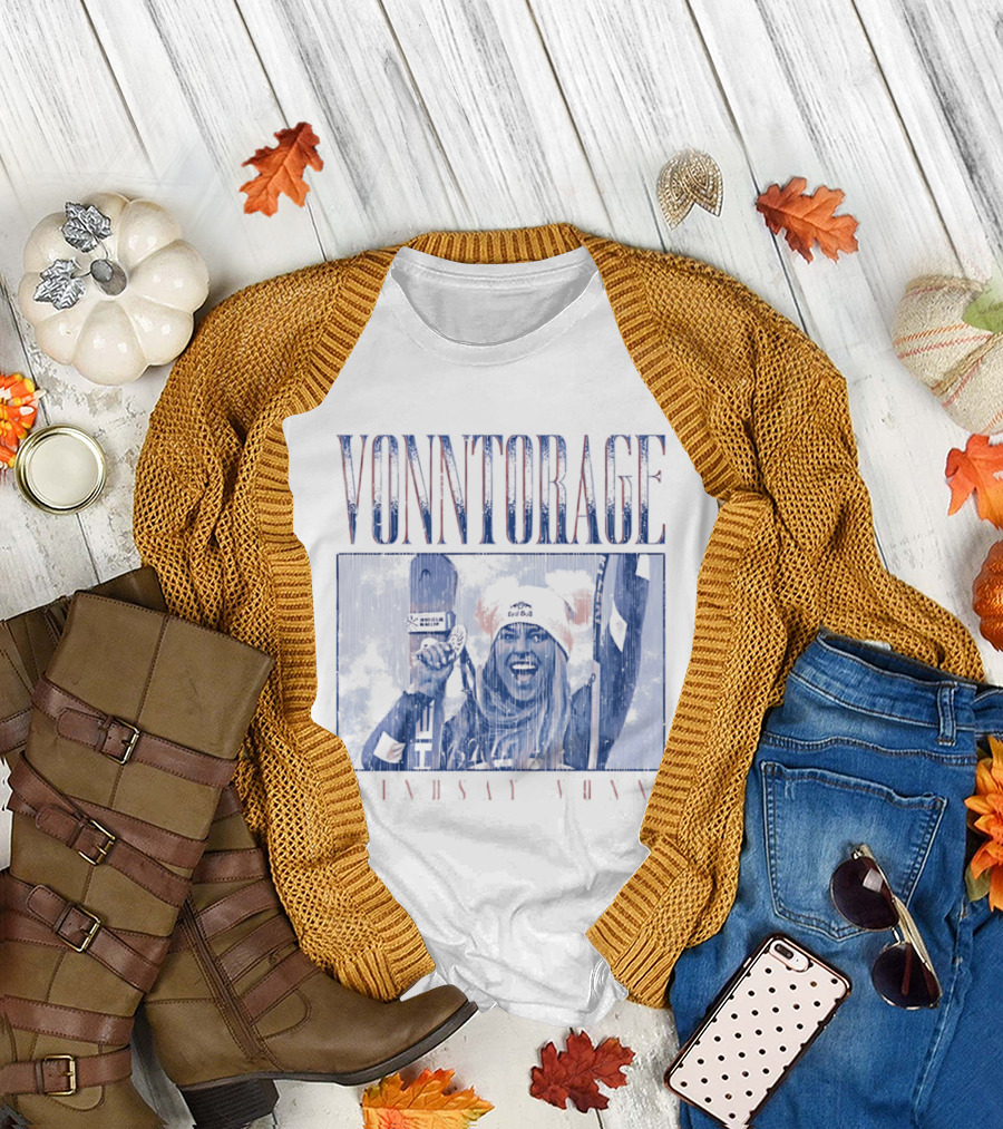 VONNtorage Lindsey Vonn Skiing Championship Fan Gear T-Shirt