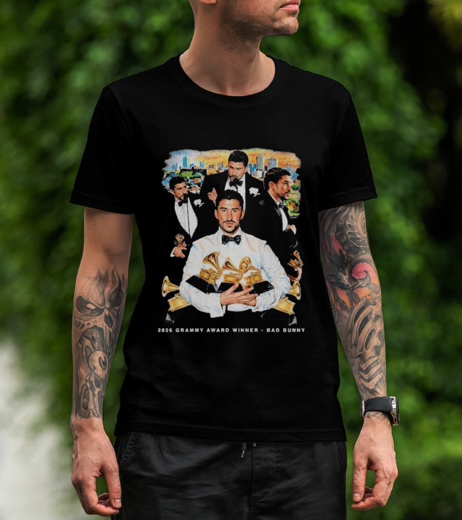 Congrats Bad Bunny 2026 Grammy Award Winner Album Of The Year T-Shirt