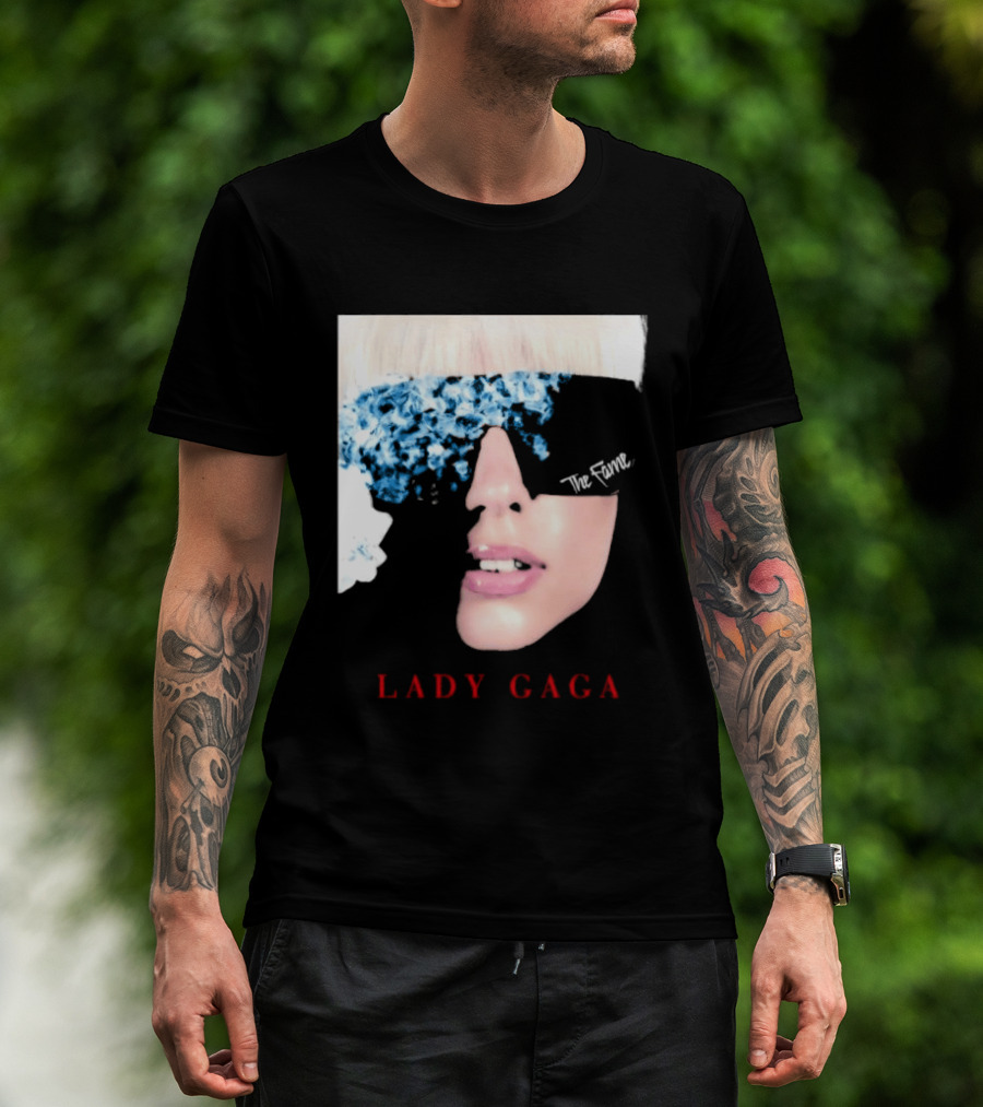 Lady Gaga The Fame Debut Album Iconic Glasses T-Shirt