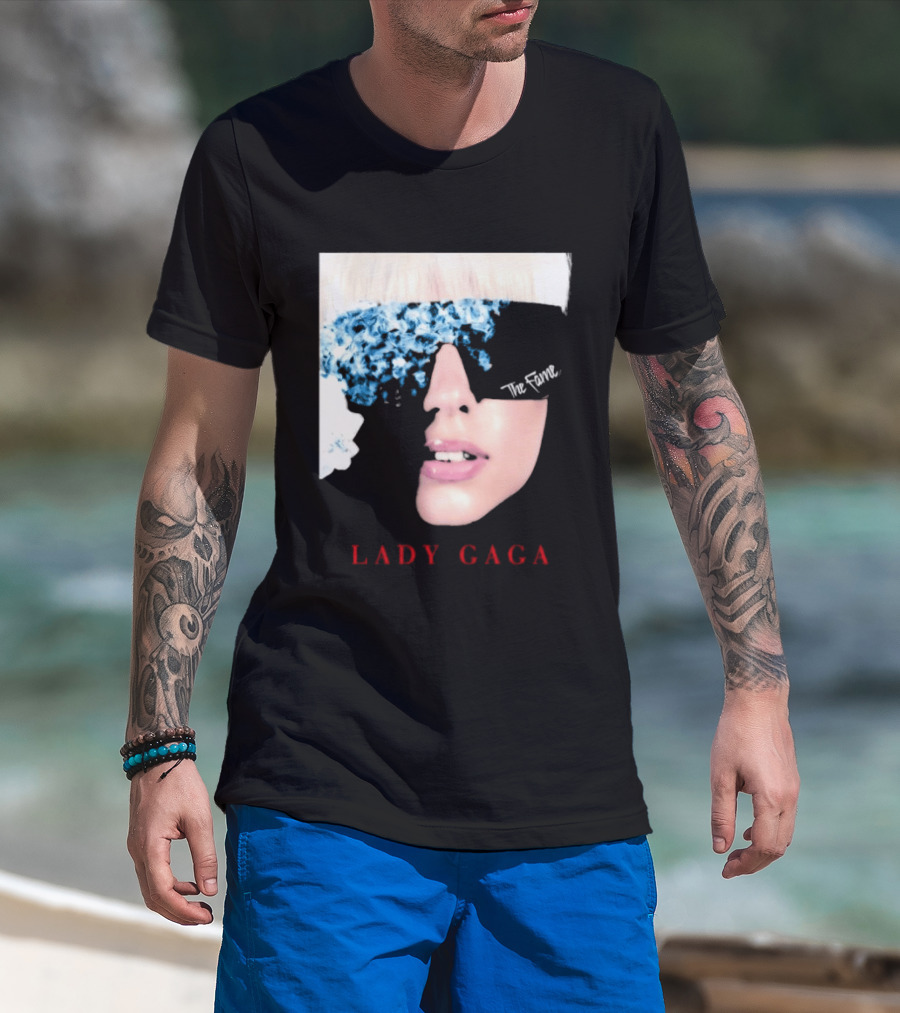 Lady Gaga The Fame Debut Album Iconic Glasses T-Shirt