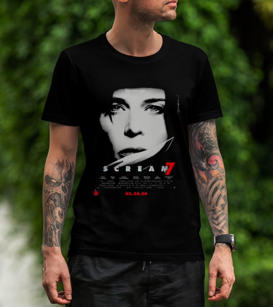 Scream 7 Face Your Past February 26 2026 T-Shirt