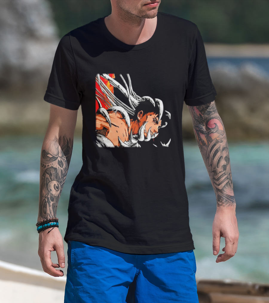 Obito Battle Mode Fourth Great Ninja War Scene Naruto Anime T-Shirt