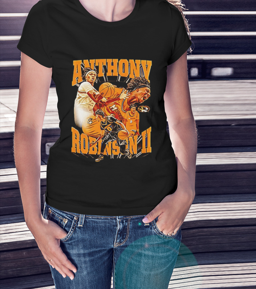 Anthony Robinson II Mizzou Tigers Basketball Player Iconic Moment T-Shirt