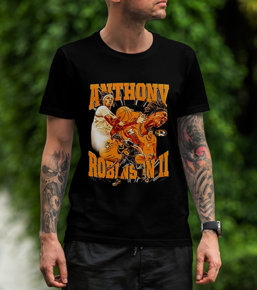 Anthony Robinson II Mizzou Tigers Basketball Player Iconic Moment T-Shirt