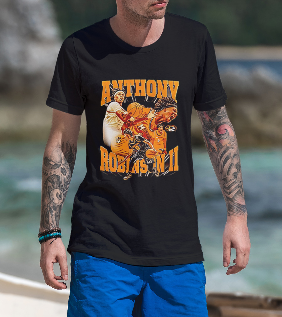 Anthony Robinson II Mizzou Tigers Basketball Player Iconic Moment T-Shirt