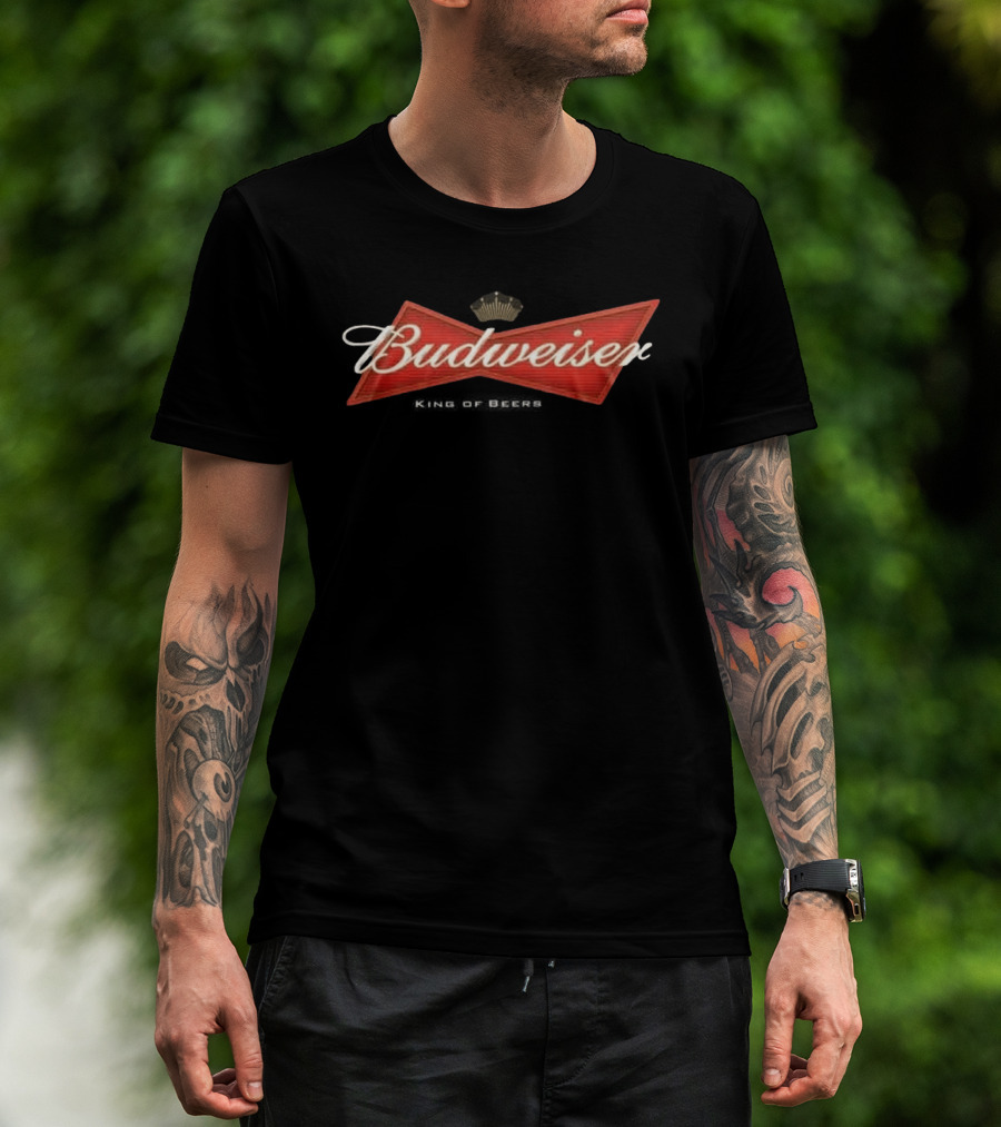 Budweiser Anniversary 150 Years King Of Beers Red Bowtie T-Shirt