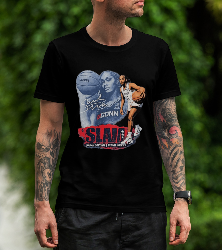 UConn Huskies SLAM Sarah Strong Basketball Legend T-Shirt