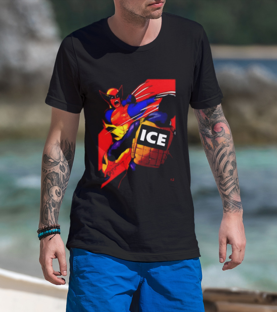 Wolverine Fuck ICE Forever And Always Claws Action T-Shirt