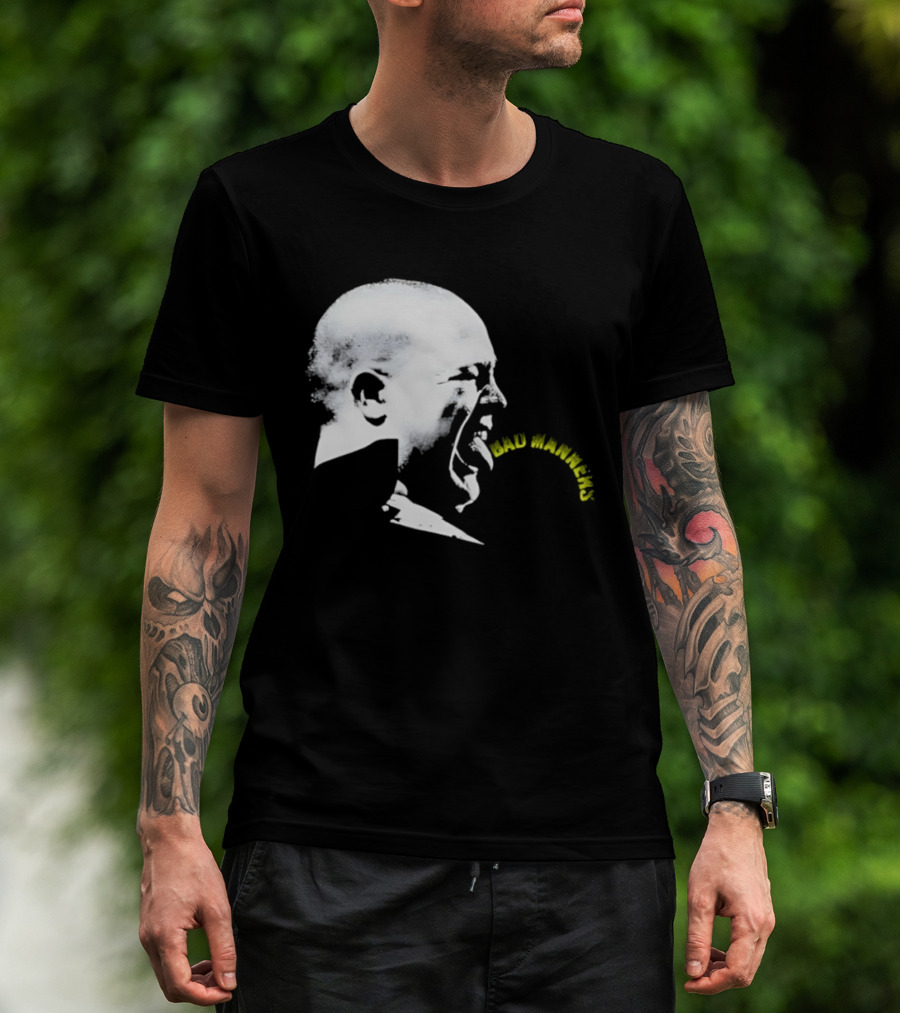 Bad Manners Buster Bloodvessel Tongue Out Profile T-Shirt