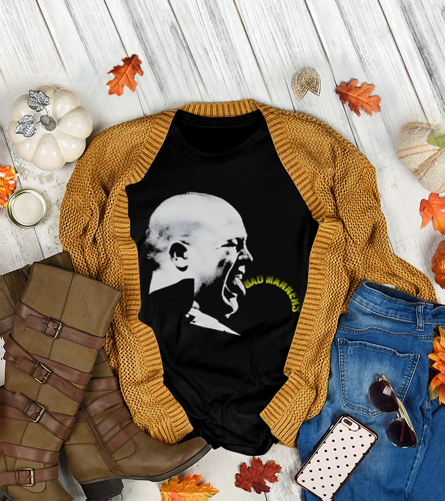Bad Manners Buster Bloodvessel Tongue Out Profile T-Shirt