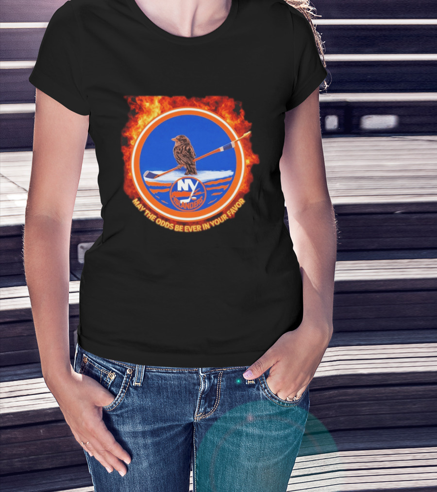 May The Odds Be Ever In Your Favor NY Islanders Rally Bird Hockey T-Shirt