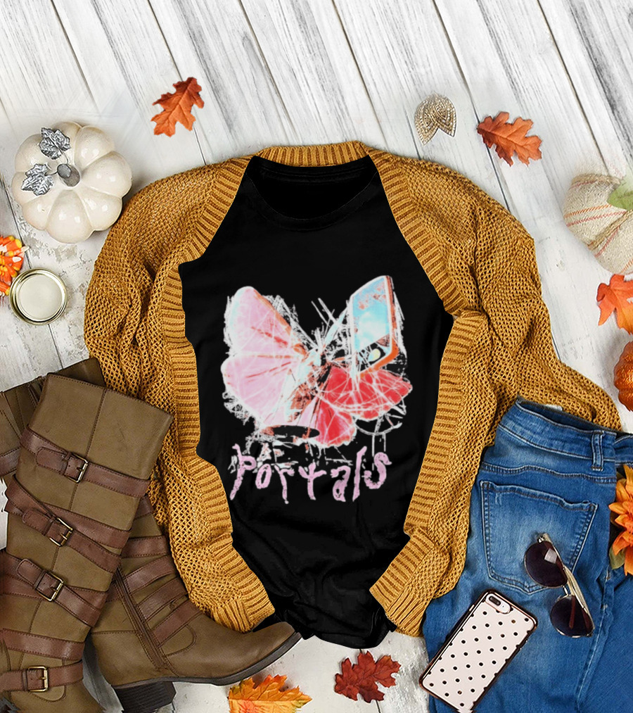Melanie Martinez Portals Spiderweb Butterfly Phone T-Shirt