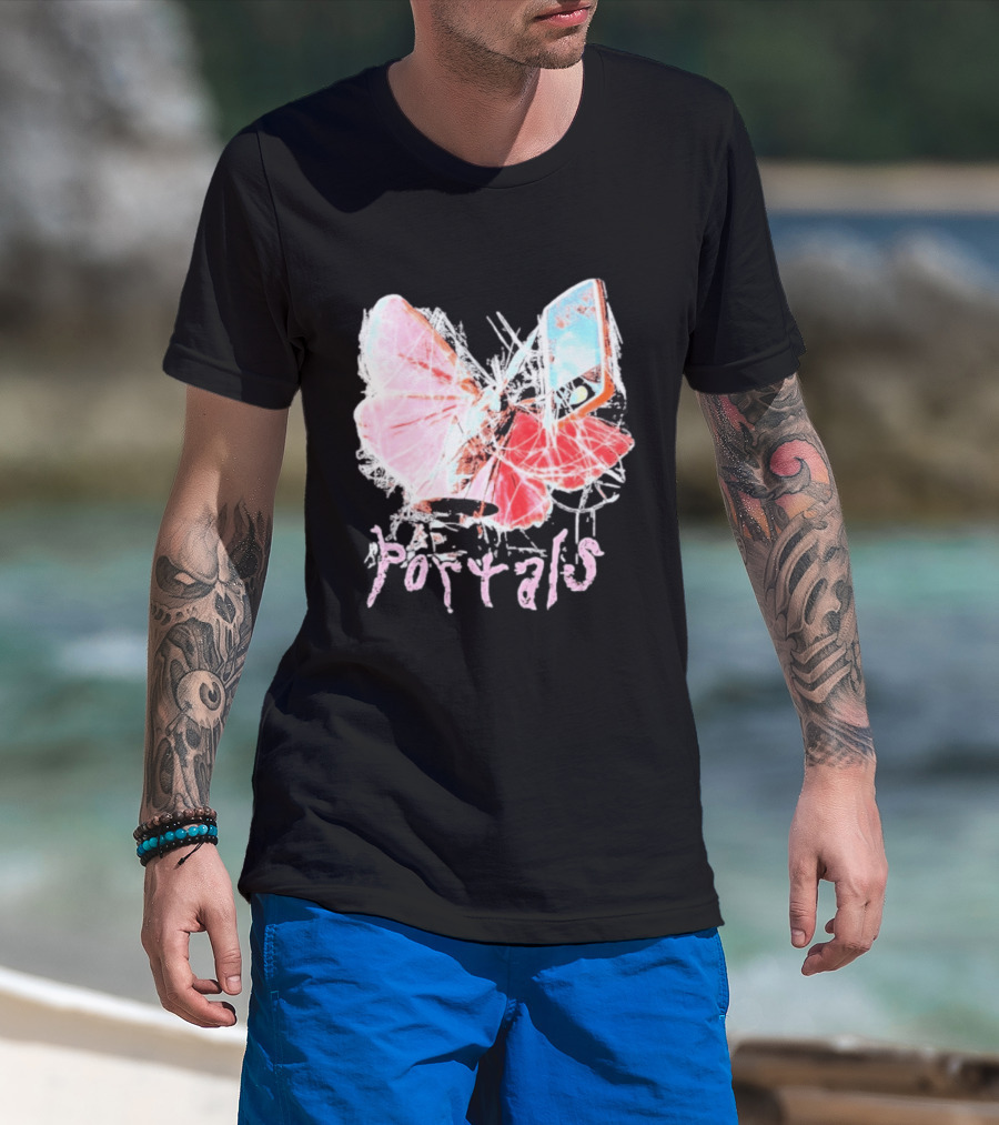 Melanie Martinez Portals Spiderweb Butterfly Phone T-Shirt