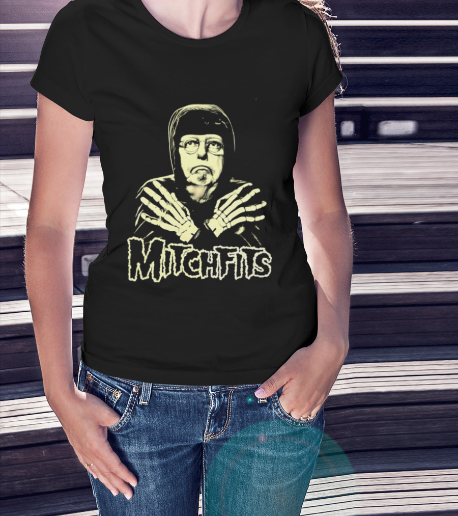 Misfits Holiday Horror Punk Skeleton Icon Holiday T-Shirt