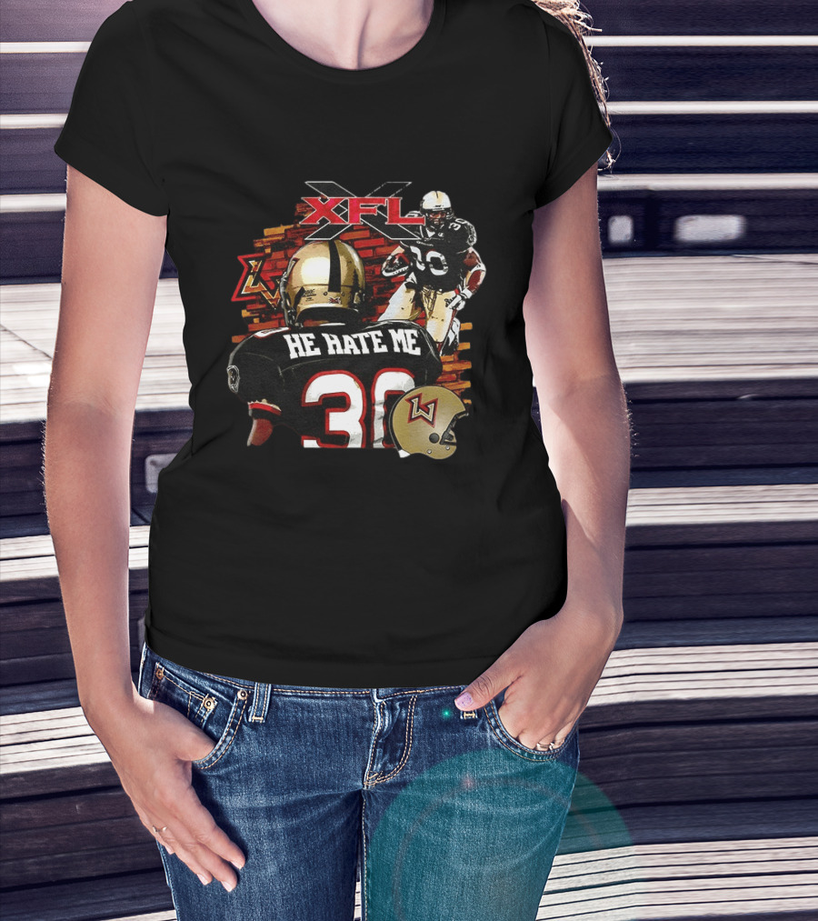 Rod Smart He Hate Me XFL 30 Panthers Football T-Shirt