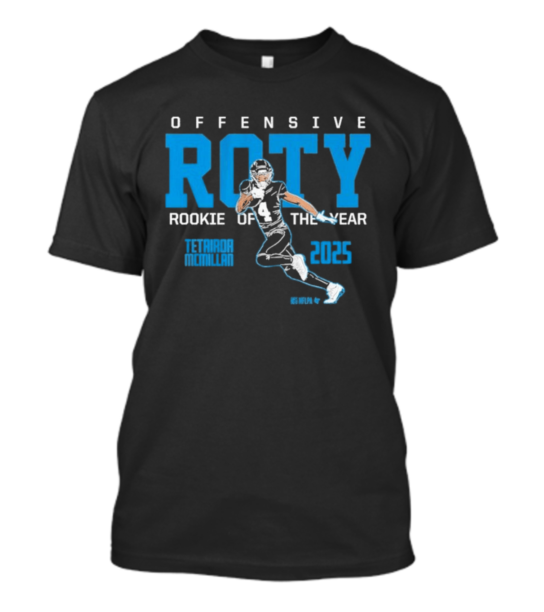 Tetairoa McMillan 2025 ROTY Offensive Rookie Of The Year Football T-Shirt