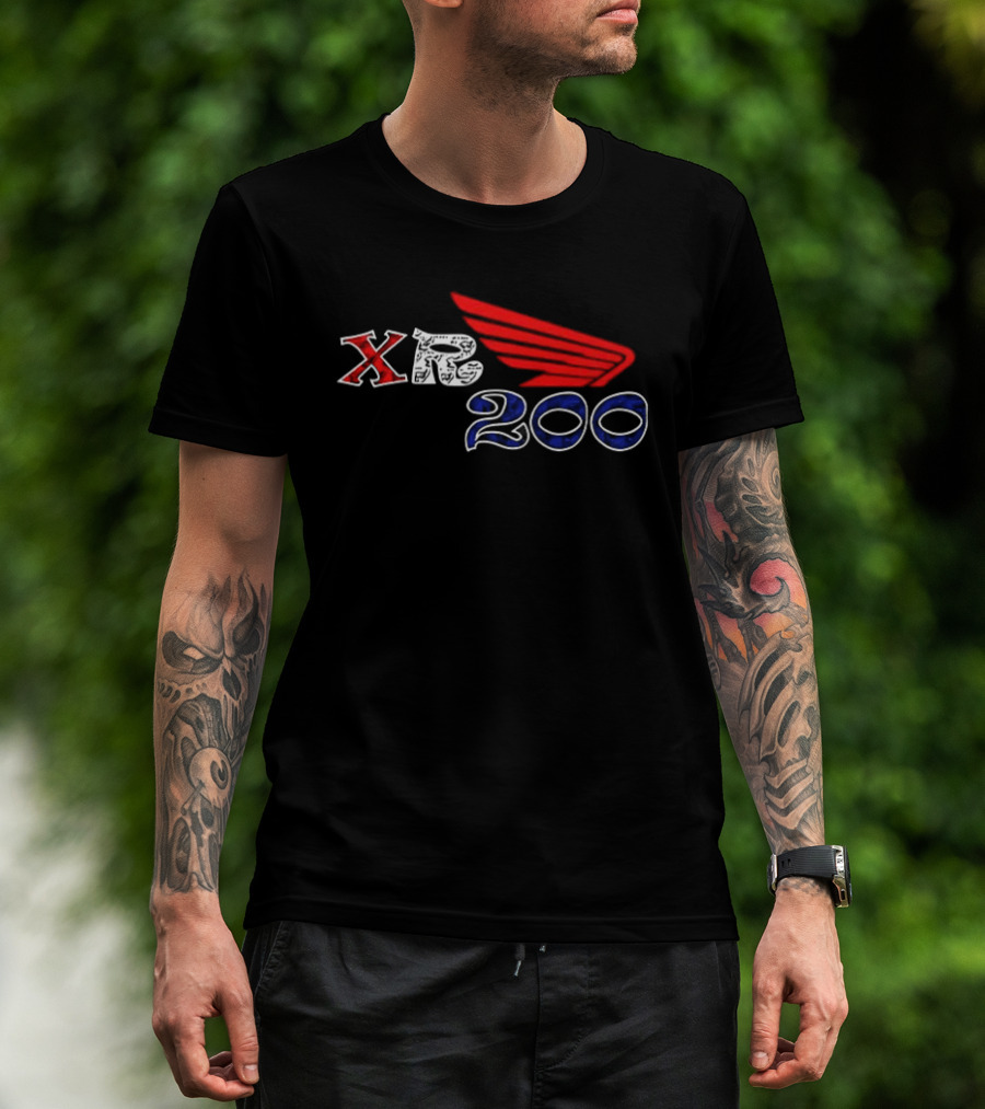 Honda XR200 Red Wing Motocross Racing T-Shirt