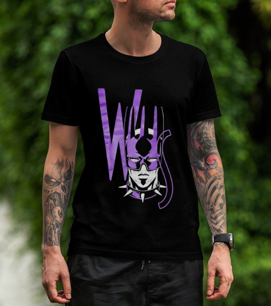 WS Whitesnake JoJo Bizarre Adventure Purple Anime Stand T-Shirt