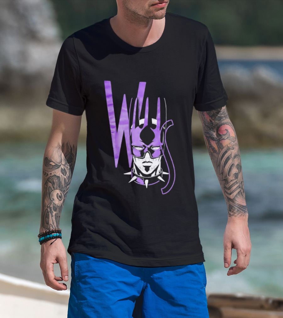 WS Whitesnake JoJo Bizarre Adventure Purple Anime Stand T-Shirt