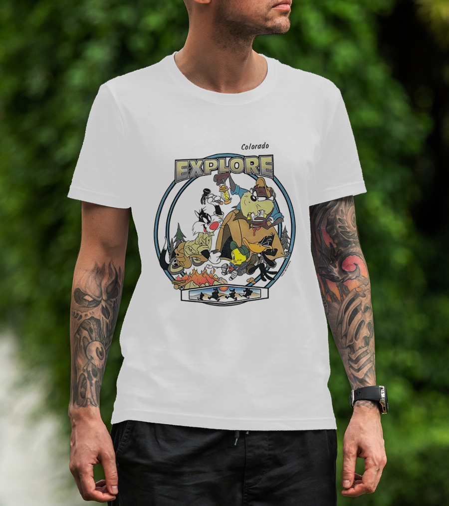 Colorado Explore Looney Tunes Camping Adventure T-Shirt