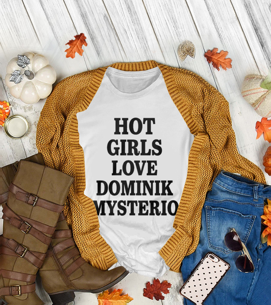 Hot Girls Love Dominik Mysterio Ladies Flowy Cropped T-Shirt