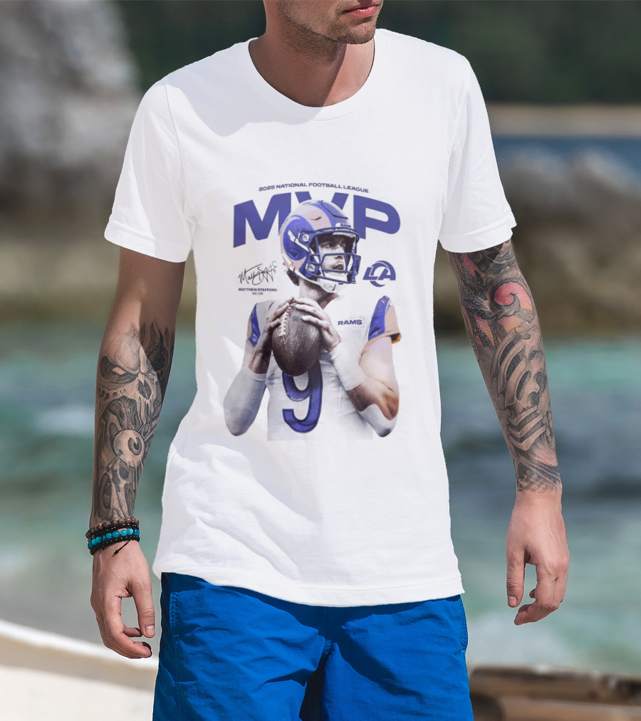 MVP Matthew Stafford Los Angeles Rams 2025 T-Shirt