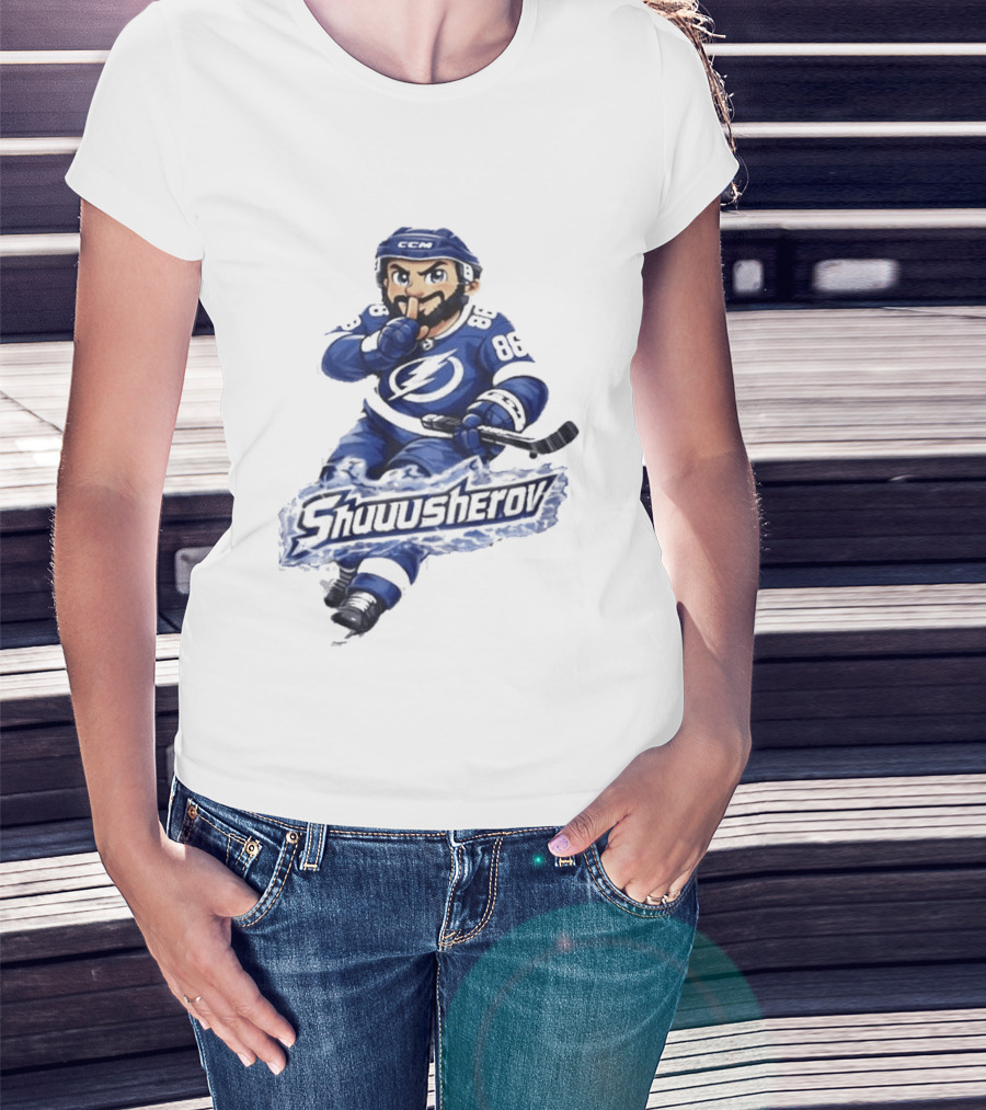 Tampa Bay Lightning Nikita Kucherov Shuuusherov Hockey Player T-Shirt