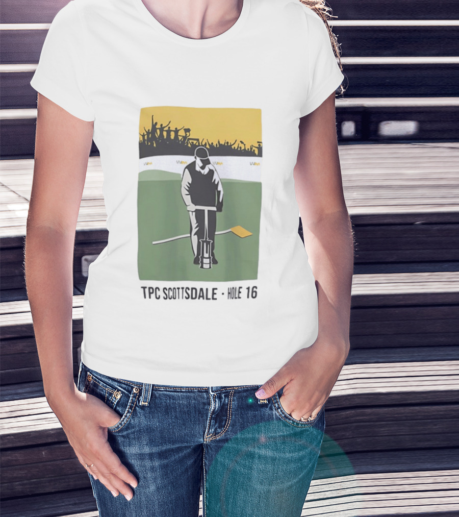 TPC Scottsdale Hole 16 Golfer Crowd Scene T-Shirt