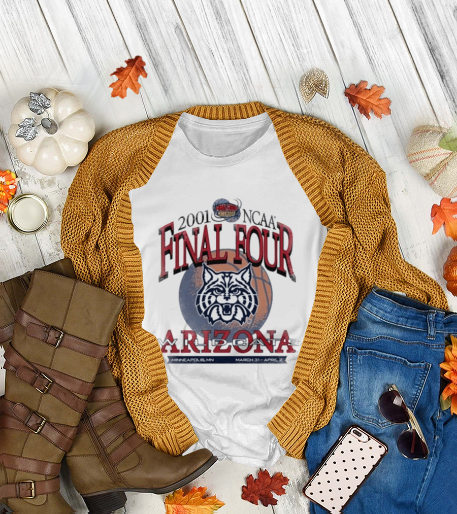 2001 NCAA Final Four Arizona March 31 April 2 Minneapolis T-Shirt