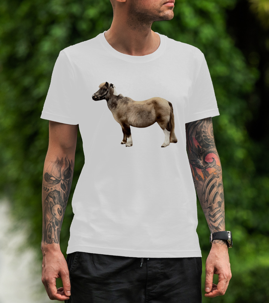 Doug Shetland Pony And Horse Hybrid Image T-Shirt
